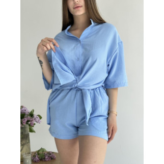 Костюм Sweet жіночий кардиган та шорти блакитні - Інтернет-магазин спільних покупок ToGether