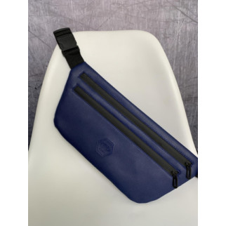 Бананка-сумка з шкірозамінника синя Philip Plein - Інтернет-магазин спільних покупок ToGether