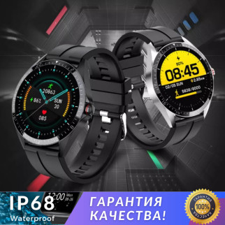 Чоловічий металевий смарт годинник Smart Watch KUMI GW16T, чорний - Інтернет-магазин спільних покупок ToGether