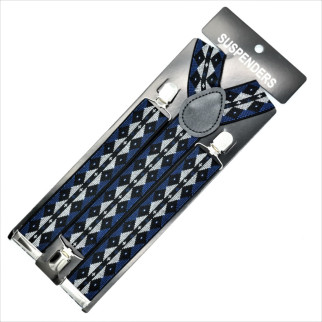 Підтяжки Weatro колір сині з принтом nw-pdtk-35y-002 - Інтернет-магазин спільних покупок ToGether