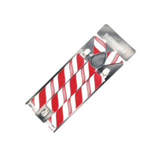 Підтяжки Weatro колір білий з червоним nw-pdtk-35y-020 - Інтернет-магазин спільних покупок ToGether