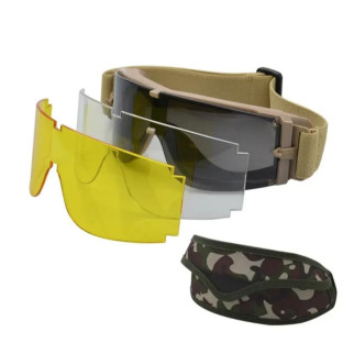 Балістичні окуляри койот зі змінними лінзами UV400 + удароміцні  - Інтернет-магазин спільних покупок ToGether