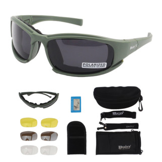 Тактичні окуляри з поляризацією Daisy олива  +4 комплекти лінз - Інтернет-магазин спільних покупок ToGether