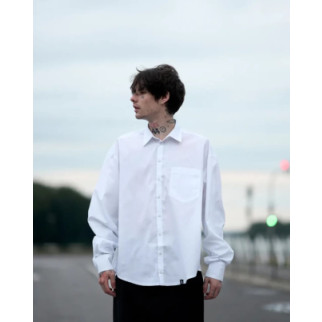 Рубашка оверсайз OgonРushka  Hiko біла - Інтернет-магазин спільних покупок ToGether
