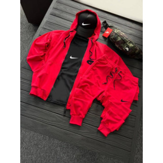 Комплект костюм  Nike + бананка та кепка колір червоний, чорний. - Інтернет-магазин спільних покупок ToGether
