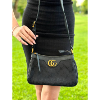 Жіноча сумка Gucci Aphrodite Shoulder Bag Grey \ black - Інтернет-магазин спільних покупок ToGether