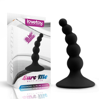 Анальна іграшка чорна Lure me Beaded Anal Plug 18+ - Інтернет-магазин спільних покупок ToGether