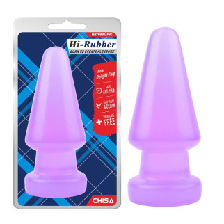 Фіолетовий анальний корок на присоску Hi Rubber Anal Delight Plug 18+ - Інтернет-магазин спільних покупок ToGether