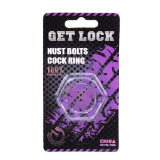 Прозоре ерекційне кільце Nust Bolts Cock Ring 18+ - Інтернет-магазин спільних покупок ToGether