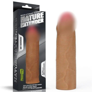 Насадка подовжувальна коричнева Revolutionary Silicone Nature Extender Uncircumcised 18+ - Інтернет-магазин спільних покупок ToGether