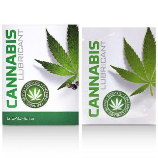 Водний лубрикант Cannabis Lubricant Water-based Sachets, 6 шт. по 4 мл 18+ - Інтернет-магазин спільних покупок ToGether