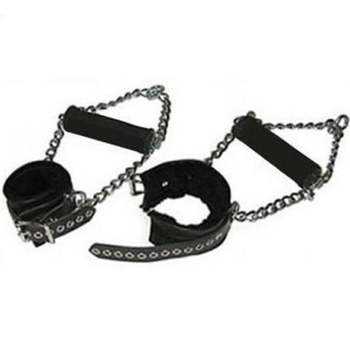 Чорні наручники з хутряною підкладкою 18+ - Інтернет-магазин спільних покупок ToGether