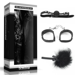 Набір для сексуальних бдсм ігор Deluxe Bondage Kit (клеп, наручники, тиклер) 18+ - Інтернет-магазин спільних покупок ToGether