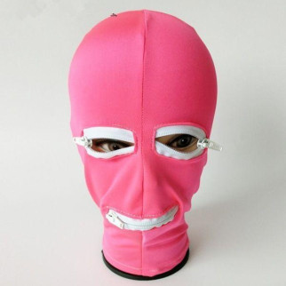 Рожева латексна маска з отвором для рота та очей 18+ - Інтернет-магазин спільних покупок ToGether