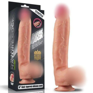 Фалоімітатор гігант Dual Layered Platinum Silicone Cock 12.0 18+ - Інтернет-магазин спільних покупок ToGether