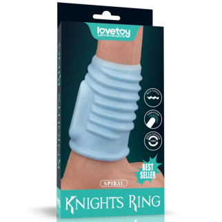 Vibrating Spiral Knights Ring (Blue) 18+ - Інтернет-магазин спільних покупок ToGether