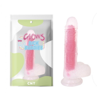 Фалоімітатор світиться на присосці Pink Glow Mr Gentle 18+ - Інтернет-магазин спільних покупок ToGether