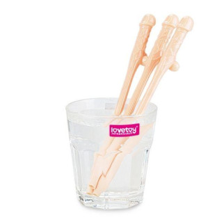 Набір коктейльних тілесних трубочок у формі пенісу Original Willy Straws, 9 шт. 18+ - Інтернет-магазин спільних покупок ToGether