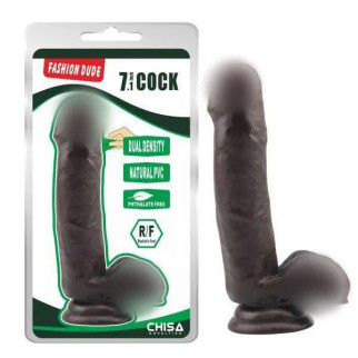 Чорний фалоімітатор на присосці Fashion Dude 7.1 Inch Cock 18+ - Інтернет-магазин спільних покупок ToGether