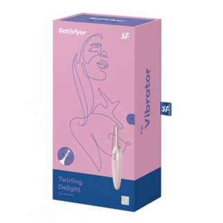 SATISFYER TWIRLING DELIGHT CLIT TIP VIBRATOR - PINK 18+ - Інтернет-магазин спільних покупок ToGether