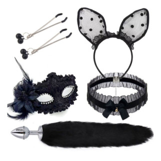 Fun mask, ear, hair clip, and anal plug for women 18+ - Інтернет-магазин спільних покупок ToGether