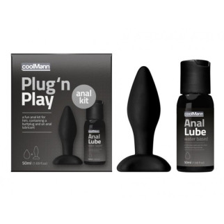 Набір з анальної пробки і лубриканта Coolmann Plug and Play Duo Set 18+ - Інтернет-магазин спільних покупок ToGether