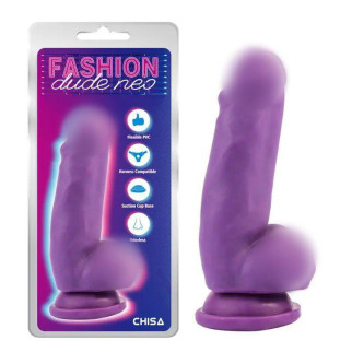 Фалоімітатор на присосці Dual Density Cock Dildo Purple 6.9 18+ - Інтернет-магазин спільних покупок ToGether