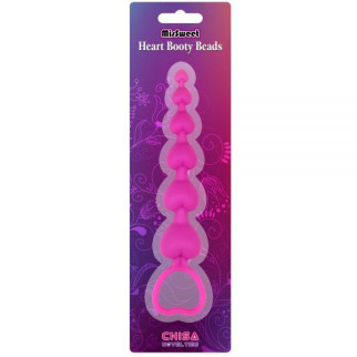 Анальне пробка з кульками рожева Heart Booty Beads 18+ - Інтернет-магазин спільних покупок ToGether
