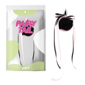 Анальна пробка з пухнастим хвостом Cute Heart Fluffy Plug with Tail Black&Pink 18+ - Інтернет-магазин спільних покупок ToGether