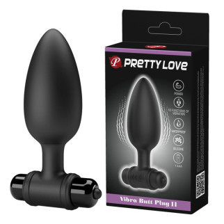 Анальна пробка — Pretty Love Vibra Butt Plug II Black 18+ - Інтернет-магазин спільних покупок ToGether
