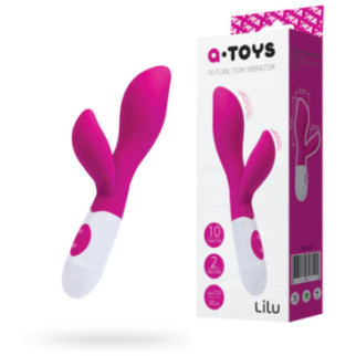 Вібратор з кліторальним стимулятором Toyfa A-Toys Lilu, силікон, рожевий, 20 см  18+ - Інтернет-магазин спільних покупок ToGether