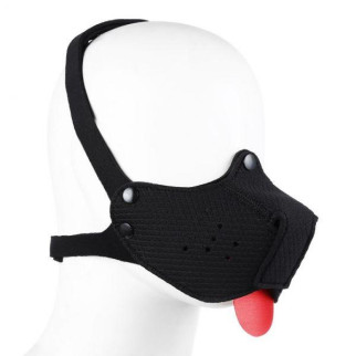 Неопреновий собача маска на обличчя чорна 18+ - Інтернет-магазин спільних покупок ToGether