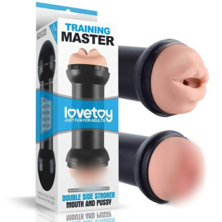 Подвійний мустурбатор для чоловіків Traning Master Double Side Stroker-Mouth and Pussy 18+ - Інтернет-магазин спільних покупок ToGether