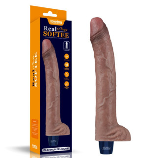 Мультишвидкісний вібратор Real Softee Rechargeable Silicone Vibrating Dildo 11.0 18+ - Інтернет-магазин спільних покупок ToGether