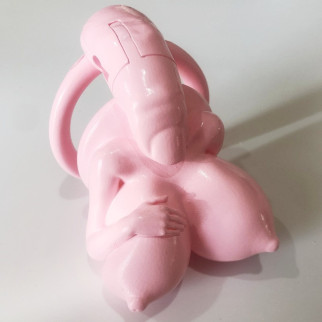 Пояс вірності для чоловіків Big Boobs New Chastity Device Pink 18+ - Інтернет-магазин спільних покупок ToGether