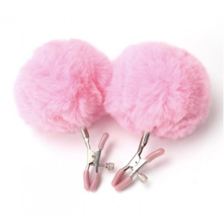 Затискачі з хутром для сосків або статевих губ Nipple Pink Fur 18+ - Інтернет-магазин спільних покупок ToGether