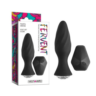 Анальне вібро корок з пультом Fervent Remote Control Vibrating Silicone Butt Plug 18+ - Інтернет-магазин спільних покупок ToGether