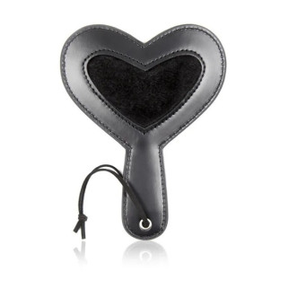 Шлепалка з ручкою Mini Heart Paddle Black 18+ - Інтернет-магазин спільних покупок ToGether