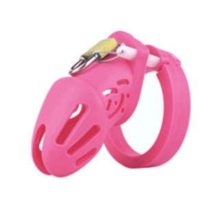 Пояс вірності для чоловіків Silicone Chastity Cage Pink Small 18+ - Інтернет-магазин спільних покупок ToGether