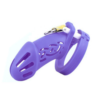 Пояс вірності для чоловіків Silicone Chastity Cage Purple Standart 18+ - Інтернет-магазин спільних покупок ToGether