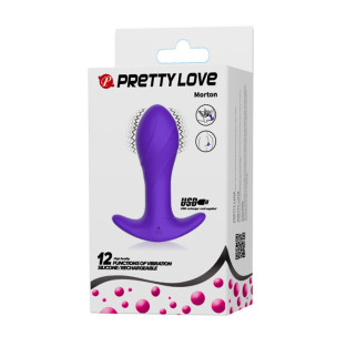 Анальна пробка PRETTY LOVE MORTON Massager 12 Functions USB  18+ - Інтернет-магазин спільних покупок ToGether