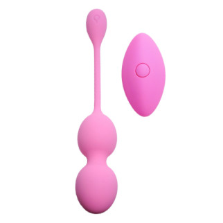 Вагінальні кульки  з вібрацією 32mm 80g Pink 10 function USB Remote Control Boss Series  18+ - Інтернет-магазин спільних покупок ToGether