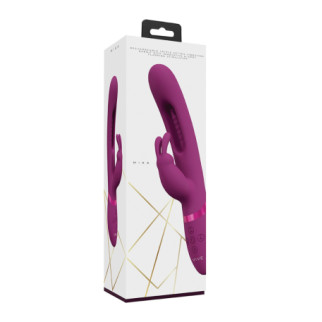 Вібратор Mika Triple Rabbit with G-Spot Flapping - Pink  18+ - Інтернет-магазин спільних покупок ToGether
