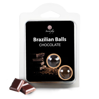 Набір кульок лубрикантів SET 2 BRAZILIAN BALLS CHOCOLATE  18+ - Інтернет-магазин спільних покупок ToGether