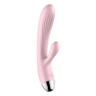 Вібратор для подвійної стимуляції Silicone Pulsator Pink  18+ - Інтернет-магазин спільних покупок ToGether