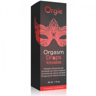 Краплі збуджуючі Orgie Orgasm drops kissable 30 ml  18+ - Інтернет-магазин спільних покупок ToGether