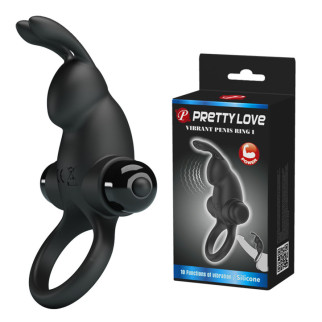 Віброкільце PRETTY LOVE VIBRANT PENIS RING I Black  18+ - Інтернет-магазин спільних покупок ToGether