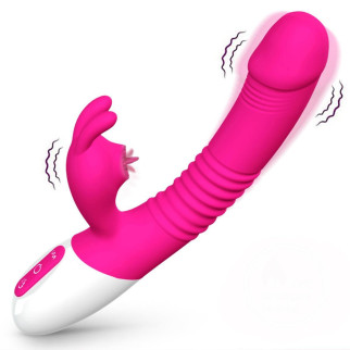 Hi-tech вібратор Silicone Vibrator USB 7 Powerful Licking  18+ - Інтернет-магазин спільних покупок ToGether