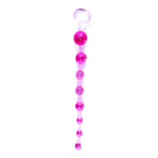 Анальний ланцюжокJelly Anal 10 Beads Pink  18+ - Інтернет-магазин спільних покупок ToGether