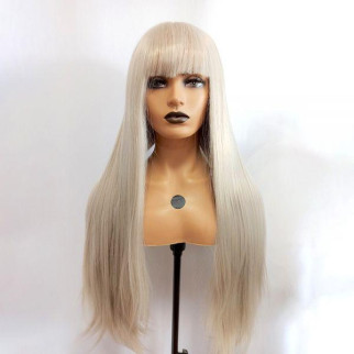 Перука ZADIRA платиновий блонд з човником жіночий довгий прямий 18+ - Інтернет-магазин спільних покупок ToGether
